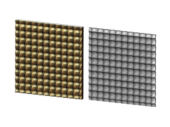 Bubble pattern panel 3D print model