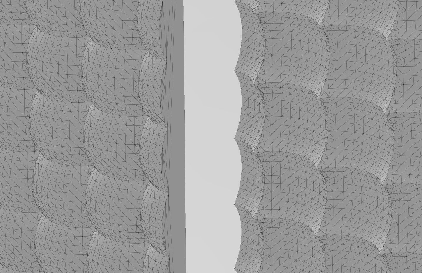 Bubble pattern panel 3D print model_12