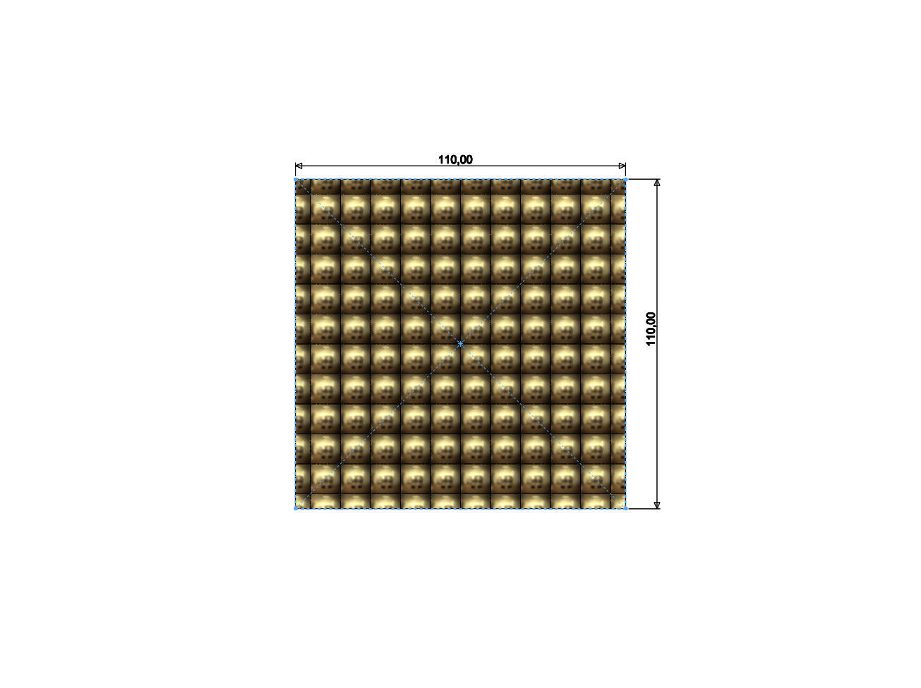 Bubble pattern panel 3D print model_3