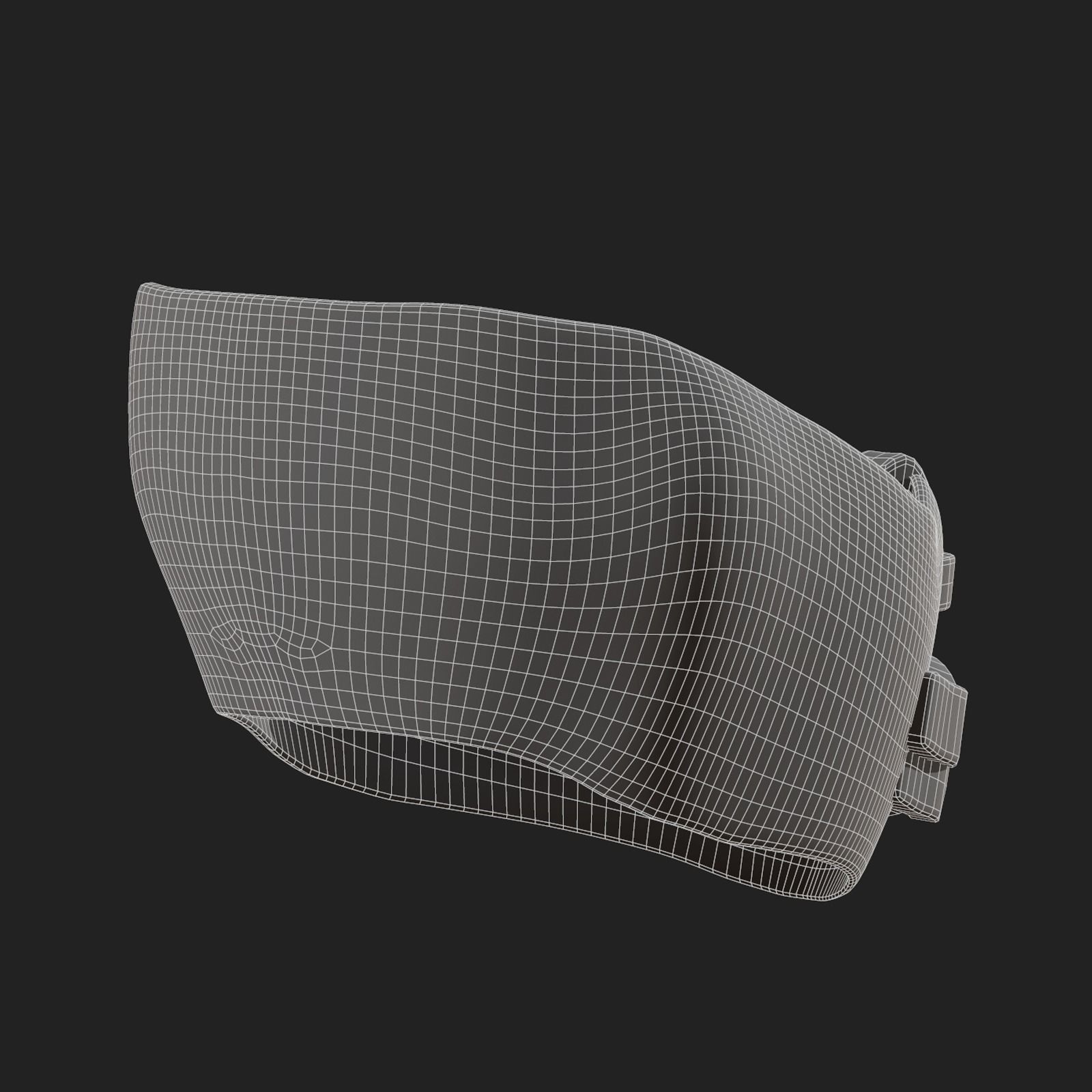 Helmet scifi military combat 3d Low-poly 3D model_9