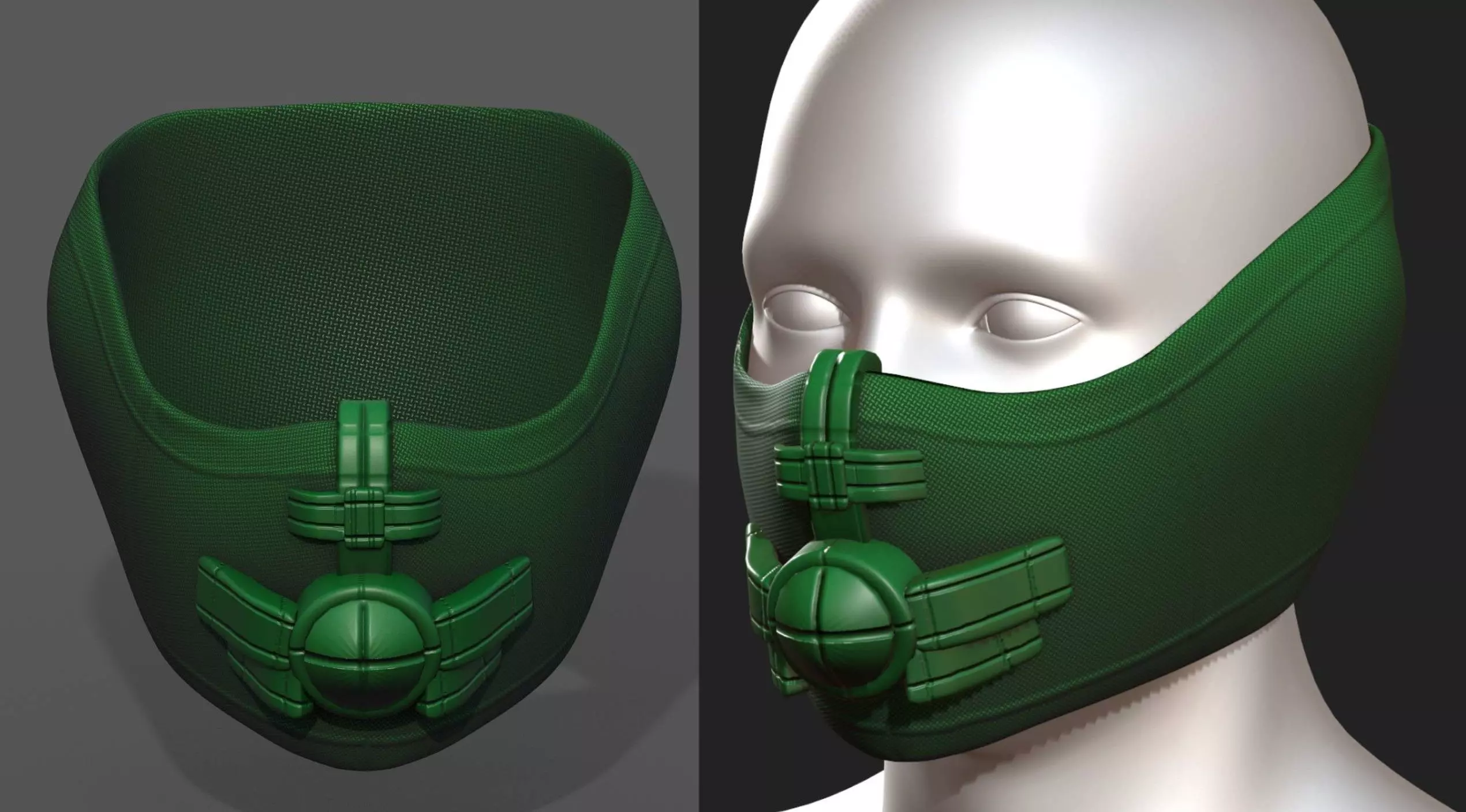 Helmet scifi military combat 3d Low-poly 3D model_0