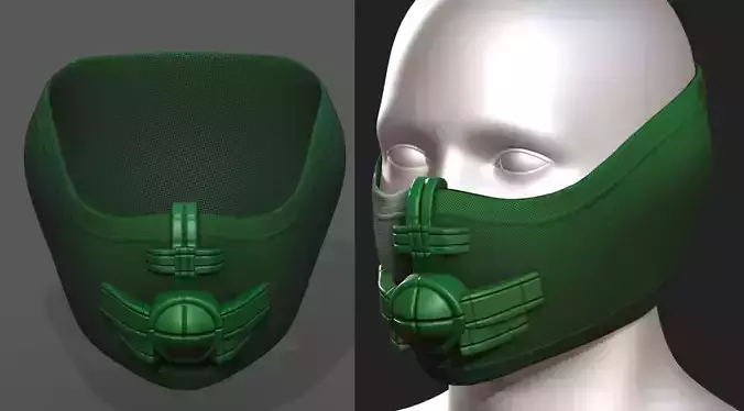 Helmet scifi military combat 3d 