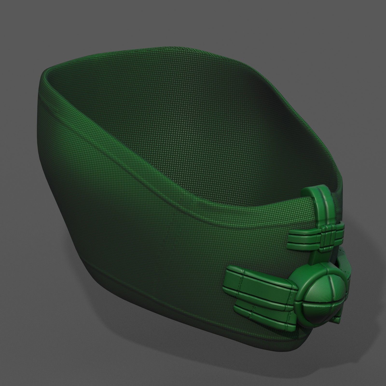 Helmet scifi military combat 3d Low-poly 3D model_3