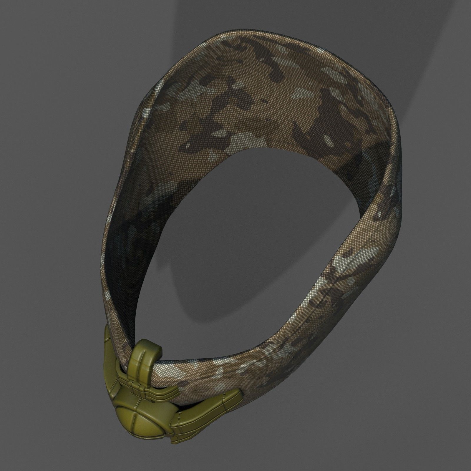 Helmet scifi gas mask helmet protection scifi  Low-poly 3D model_3