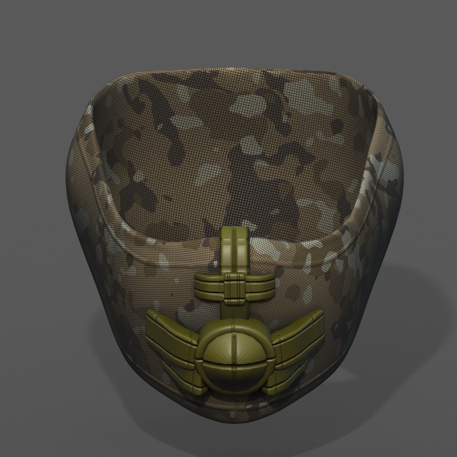 Helmet scifi gas mask helmet protection scifi  Low-poly 3D model_7