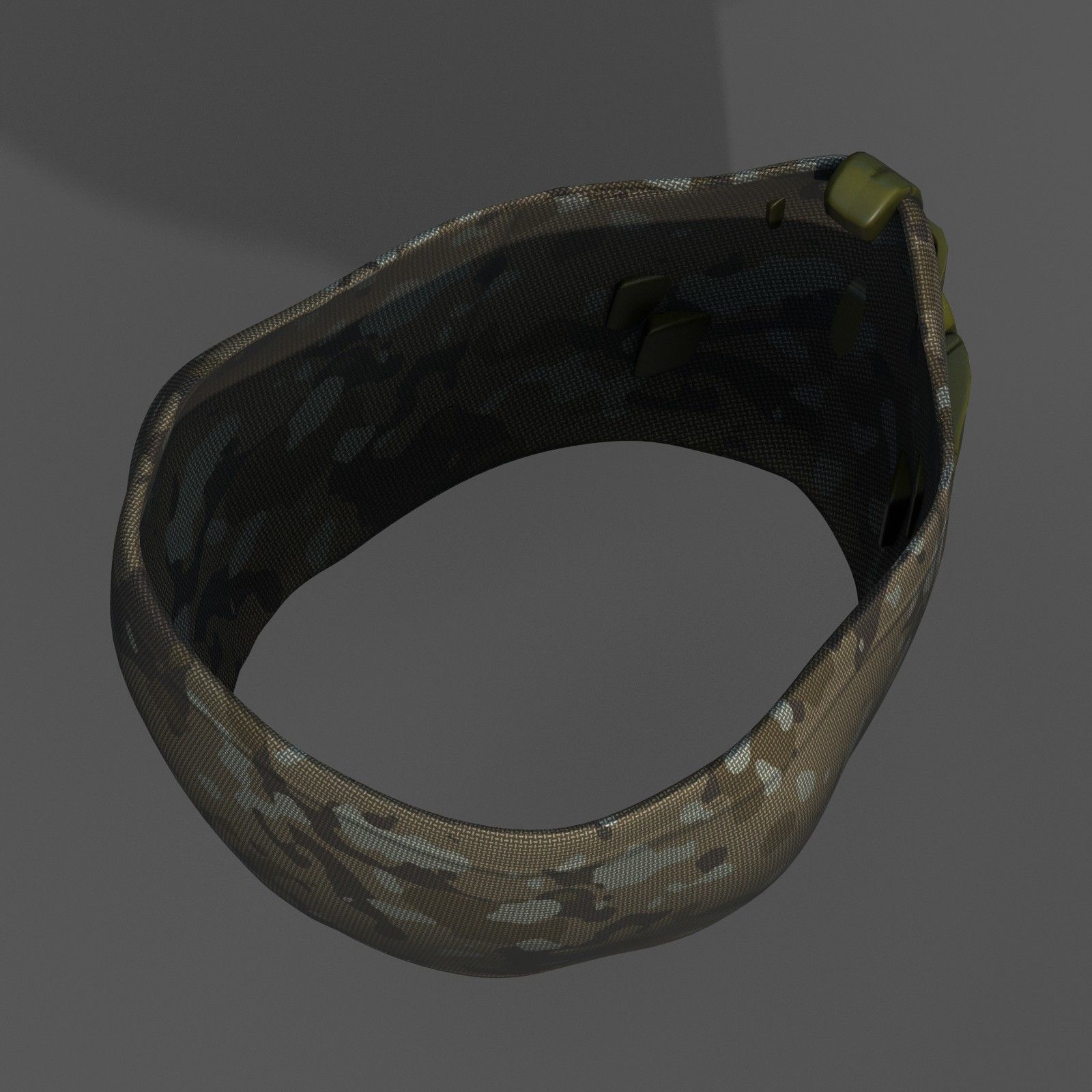 Helmet scifi gas mask helmet protection scifi  Low-poly 3D model_5