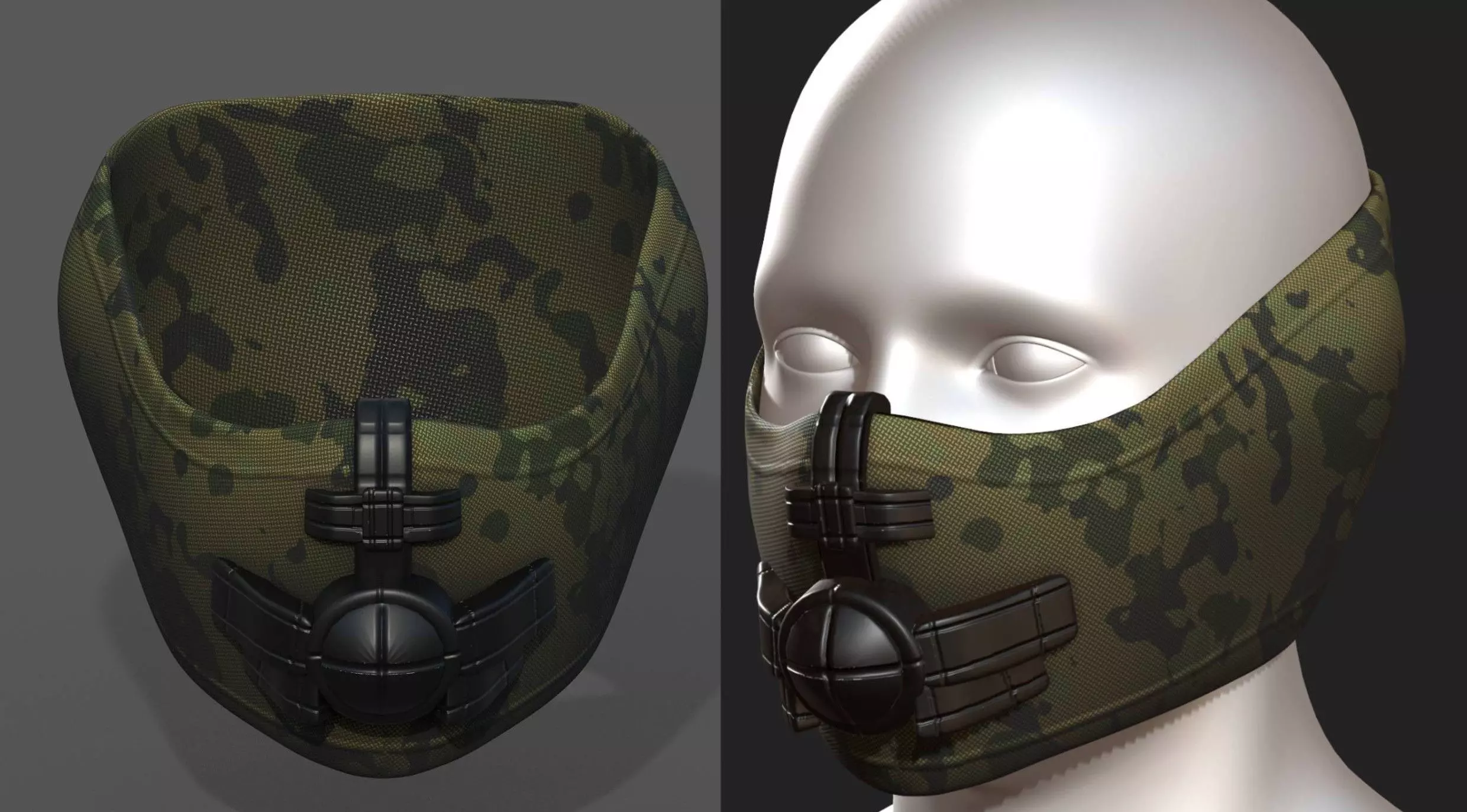 Helmet scifi military combat 3d model low poly human Low-poly 3D model