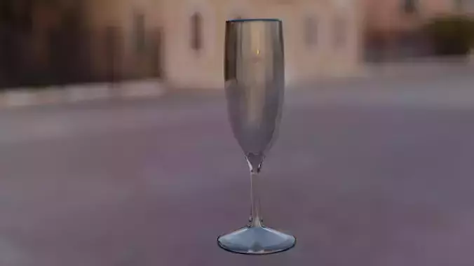 Champage Glass 3D model