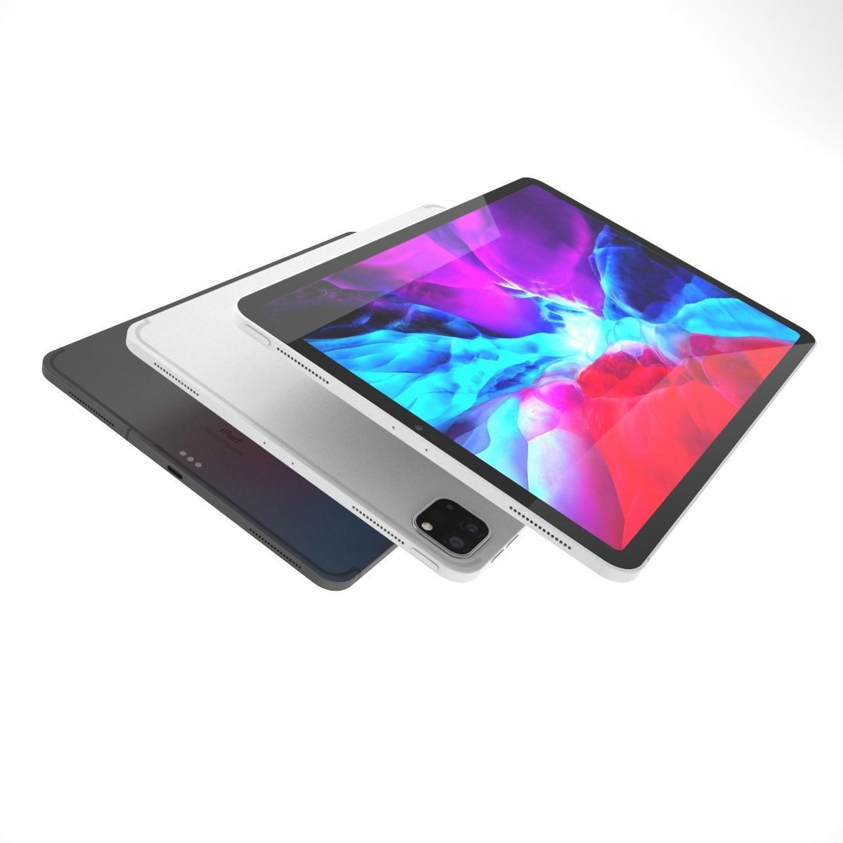 Apple iPad Pro 11 2020 All color 3D model_8
