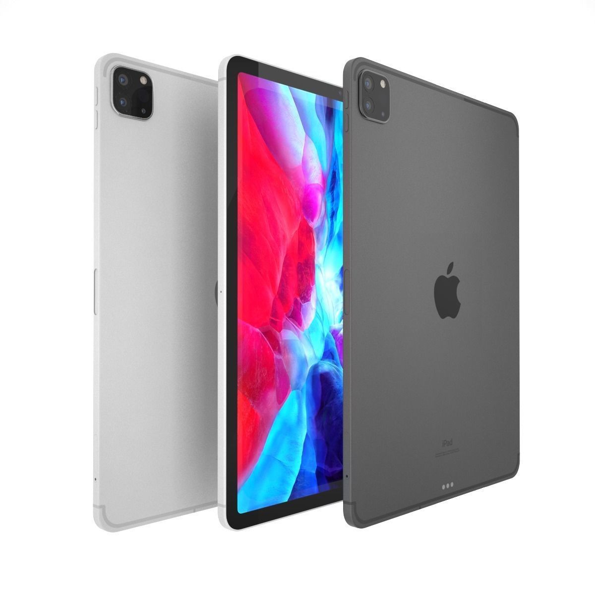 Apple iPad Pro 11 2020 All color 3D model_2
