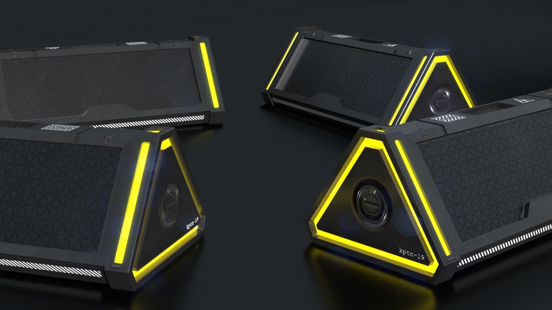 Sci Fi Box v4 Low-poly 3D model_2