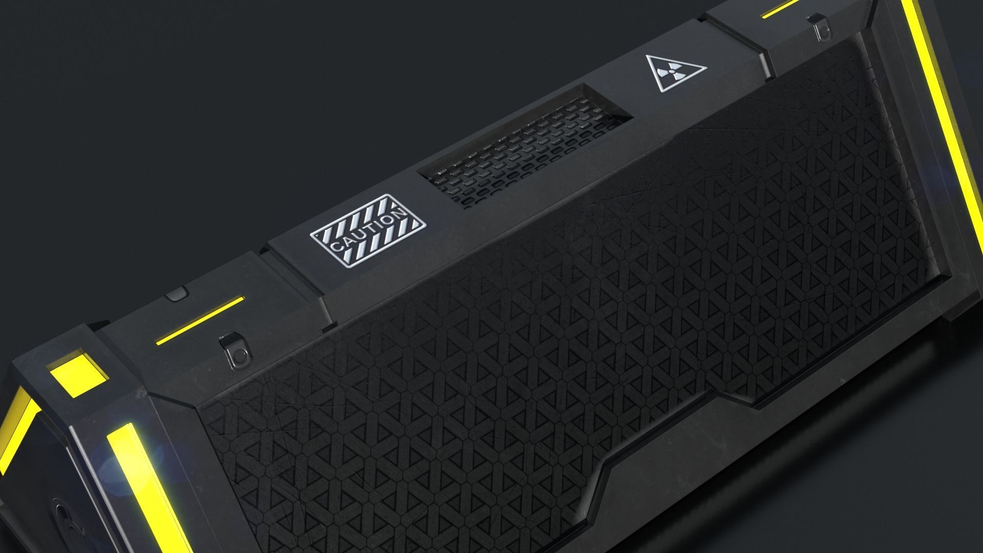 Sci Fi Box v4 Low-poly 3D model_3