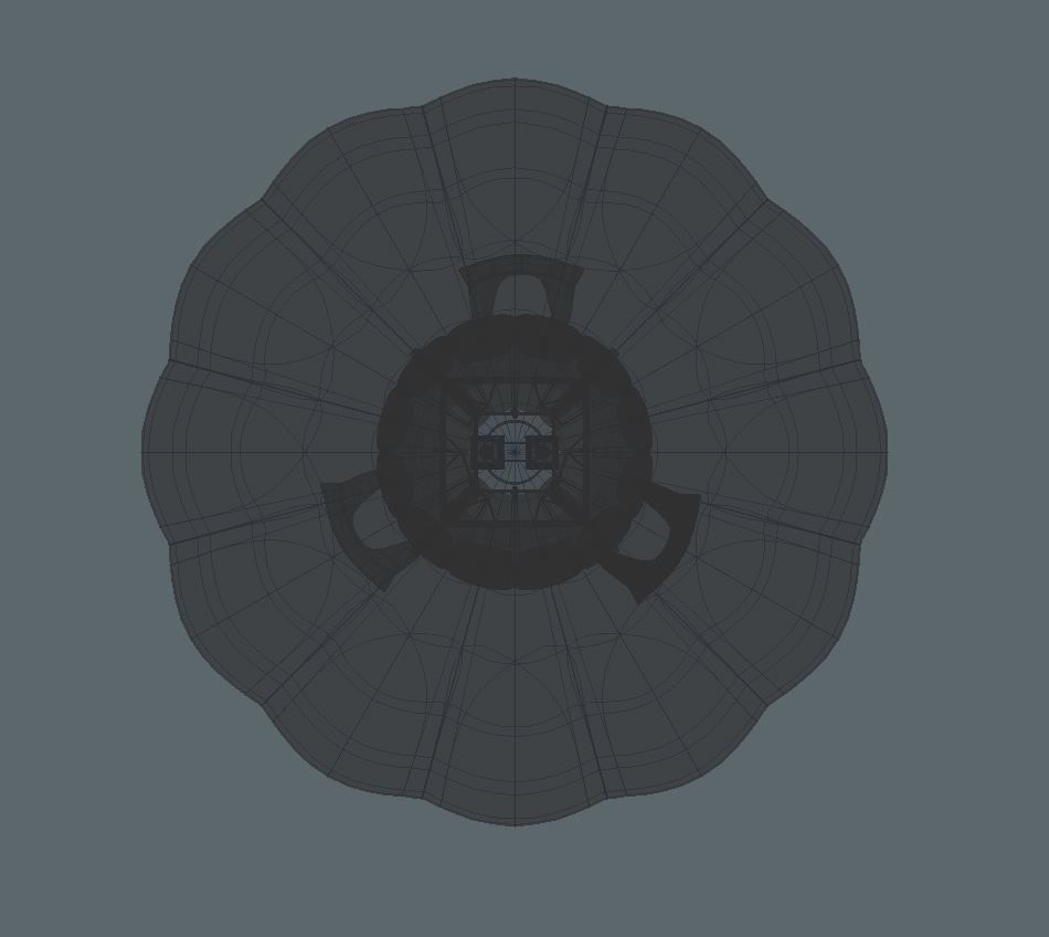 Hot air balloon Low-poly 3D model_5