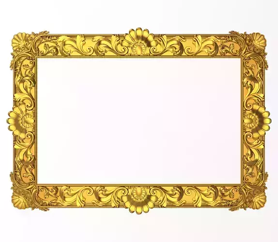 Carved Picture Frame 3D model