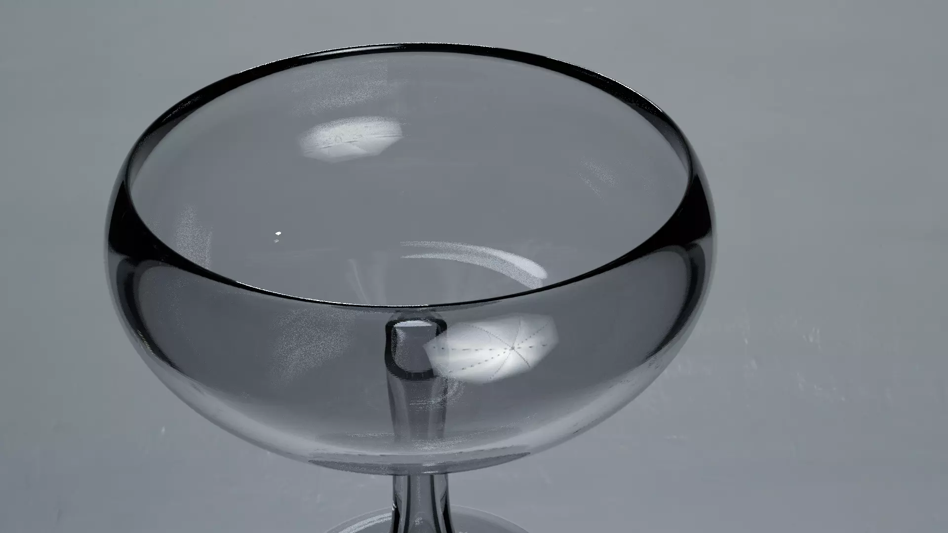 Coupe Glass Low-poly 3D model_0
