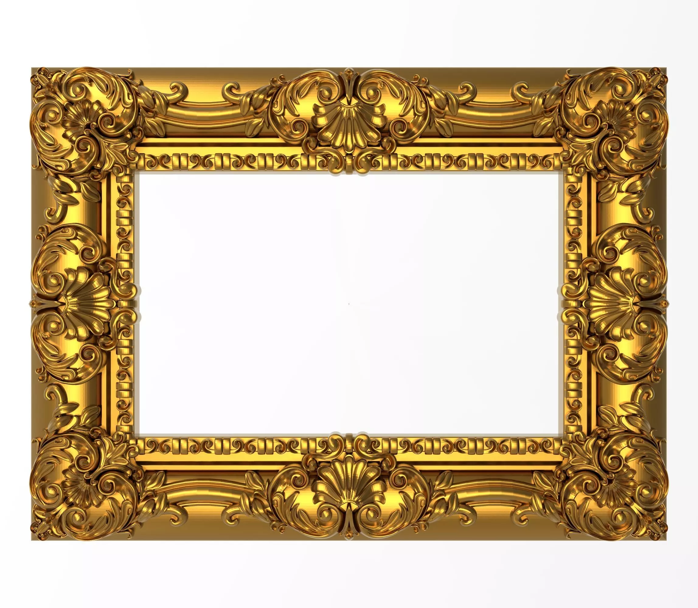 Carved Picture Frame 3D model