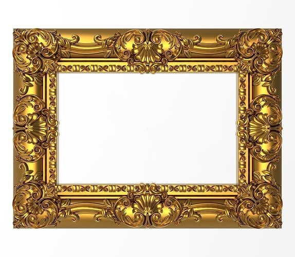 Carved Picture Frame 3D model
