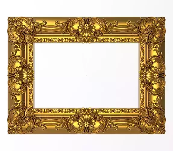 Carved Picture Frame 3D model
