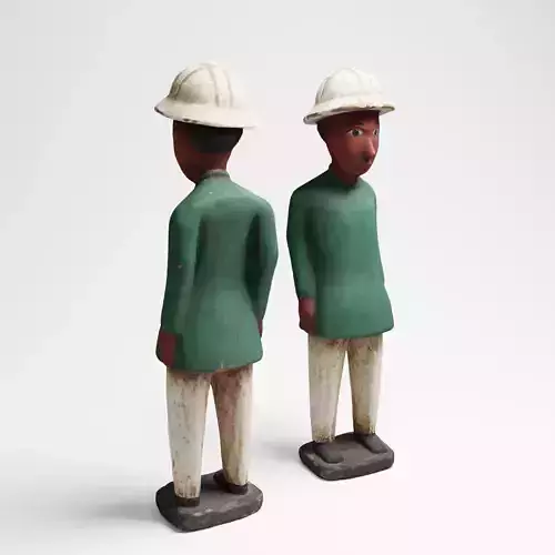 Green Man an African wood sculpture 3d scan 3D model