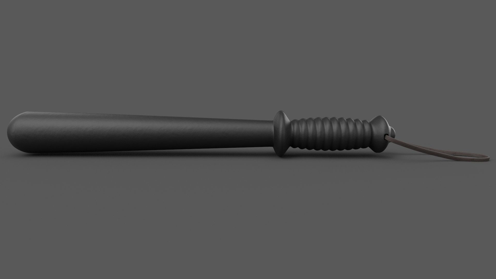 Police Baton Low-poly 3D model_3