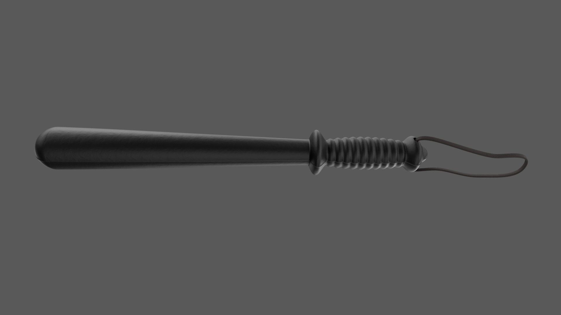 Police Baton Low-poly 3D model_6