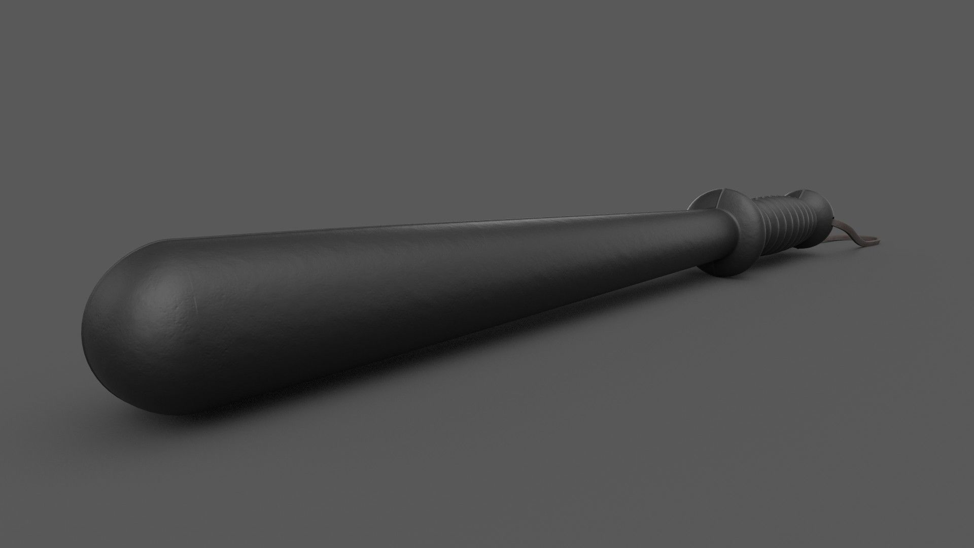 Police Baton Low-poly 3D model_2
