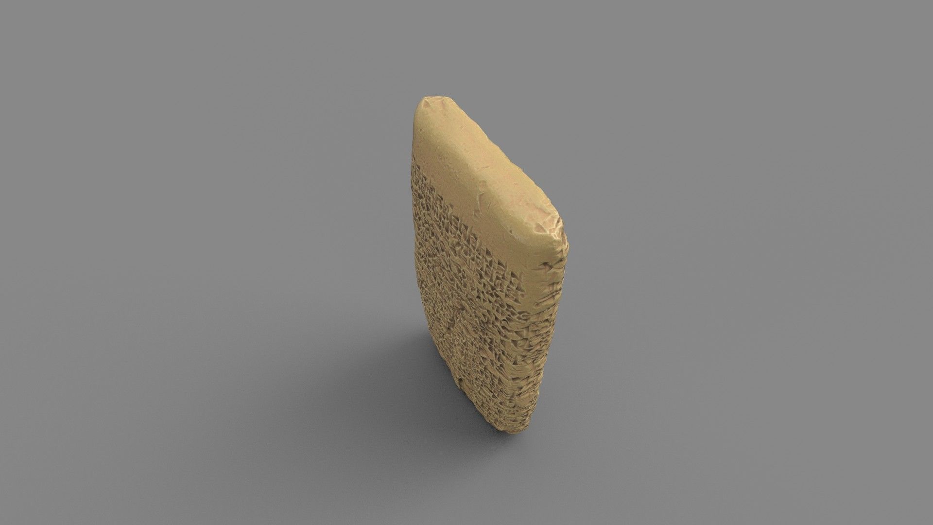 Ancient Clay Tablet  Low-poly 3D model_3