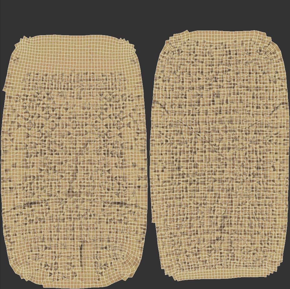 Ancient Clay Tablet  Low-poly 3D model_7