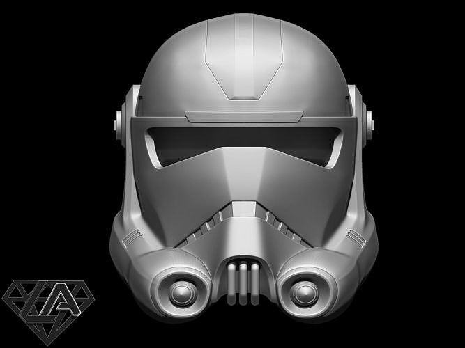 Star Wars Clone Force 99 Bad Batch Hunter helmet 3D print model