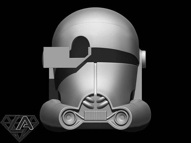 Star Wars Clone Force 99 Bad Batch Crosshair helmet 3D print model