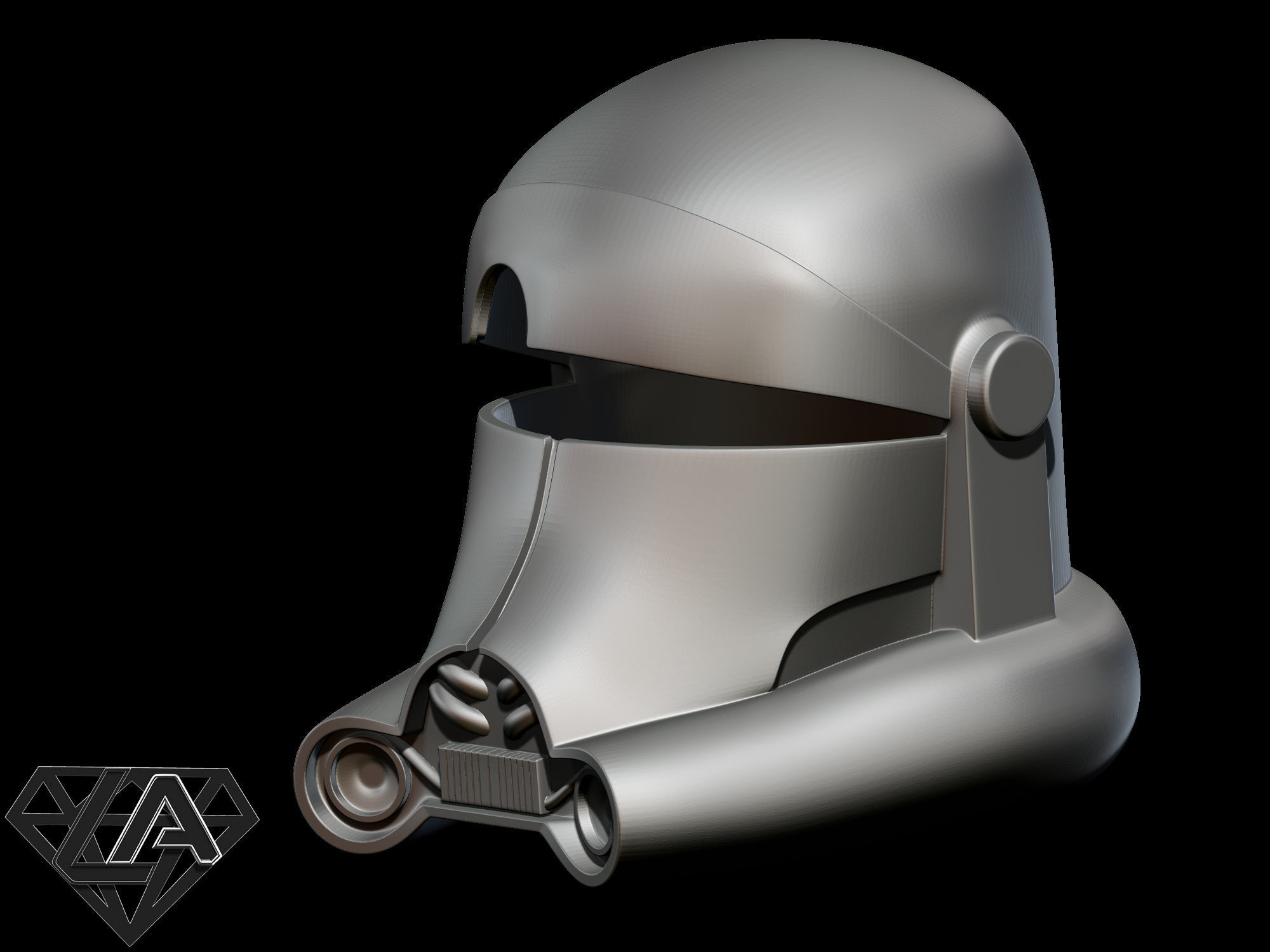 Star Wars Clone Force 99 Bad Batch Crosshair helmet 3D print model_11