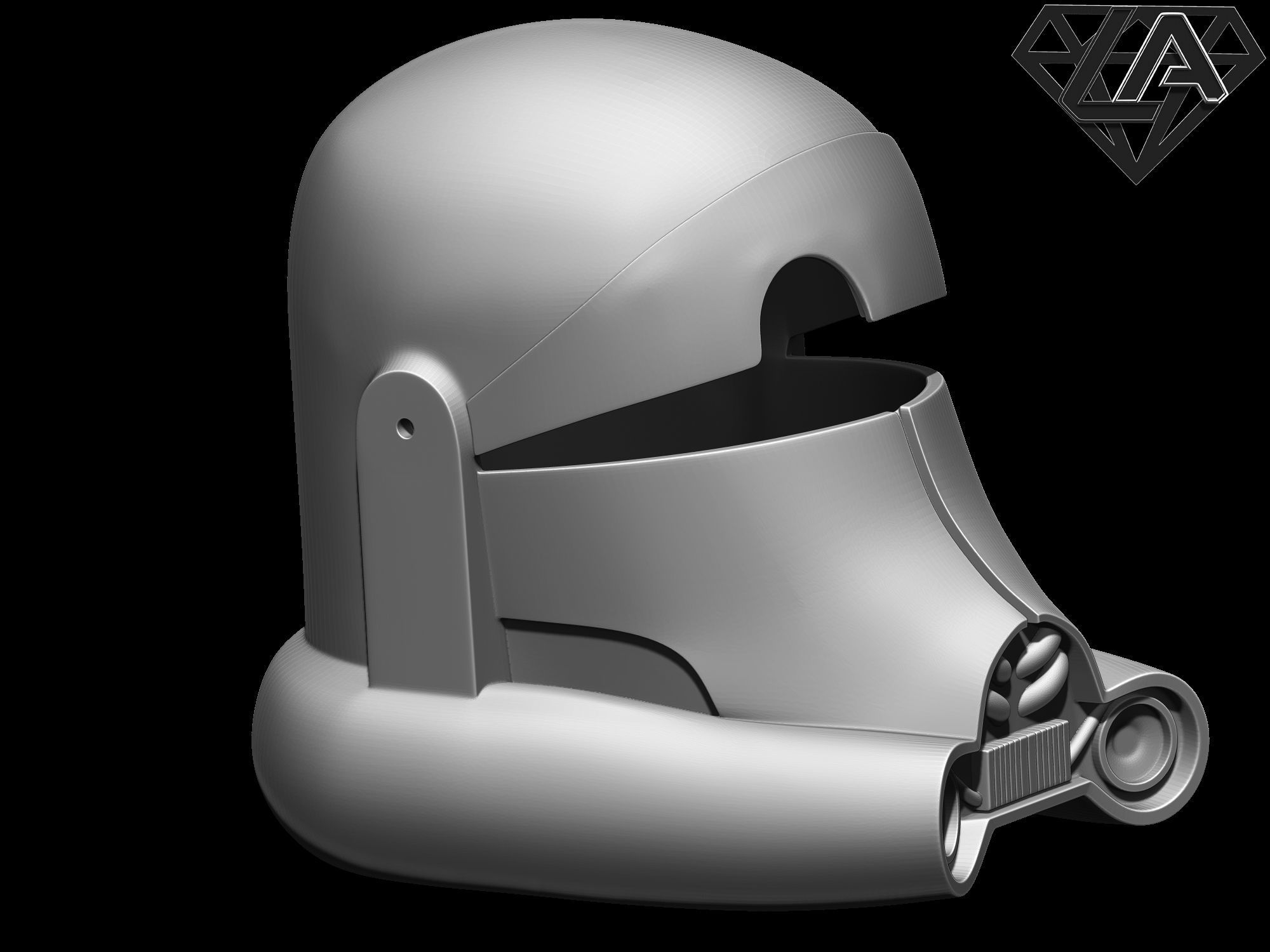 Star Wars Clone Force 99 Bad Batch Crosshair helmet 3D print model_6