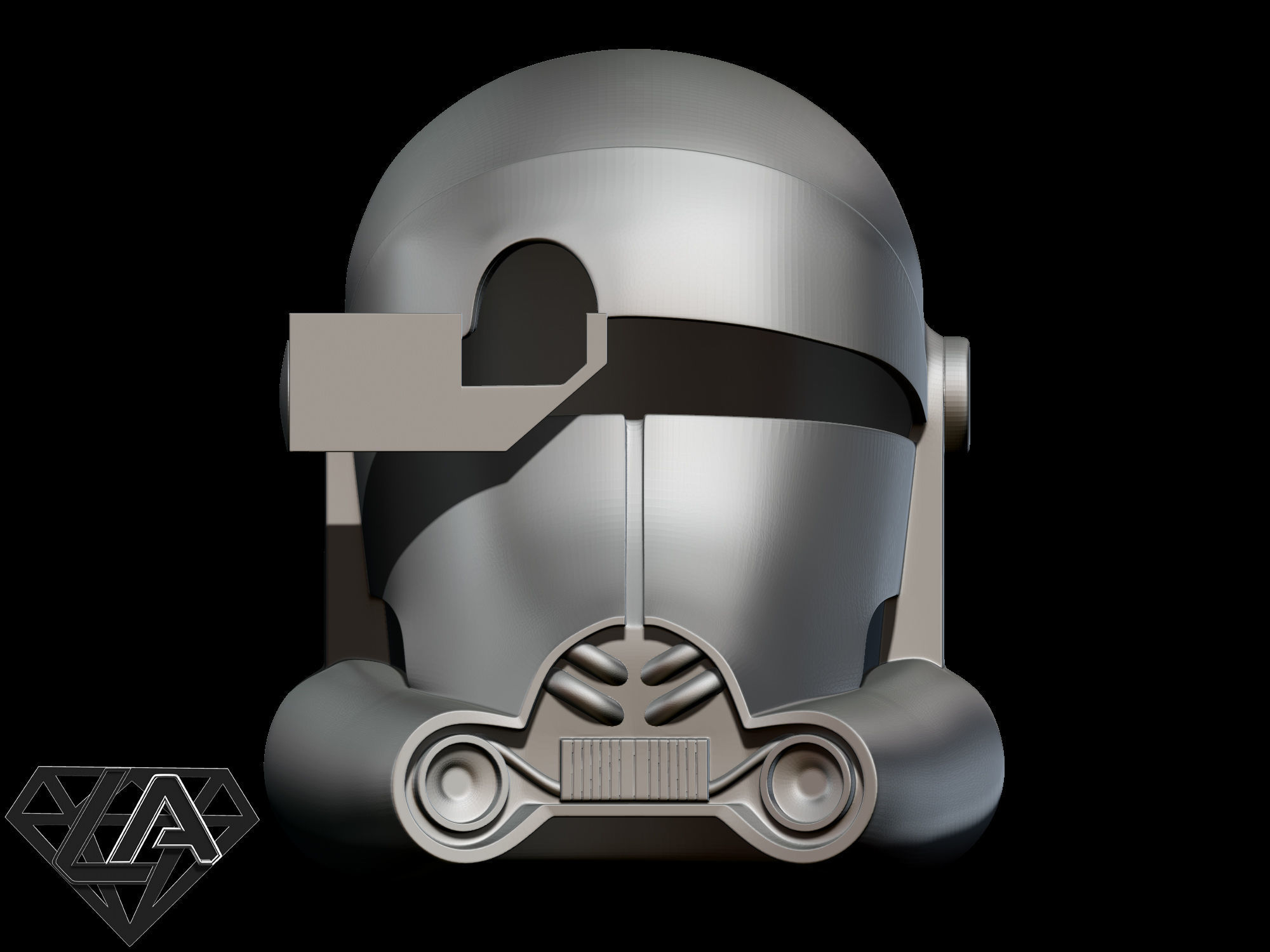 Star Wars Clone Force 99 Bad Batch Crosshair helmet 3D print model_1