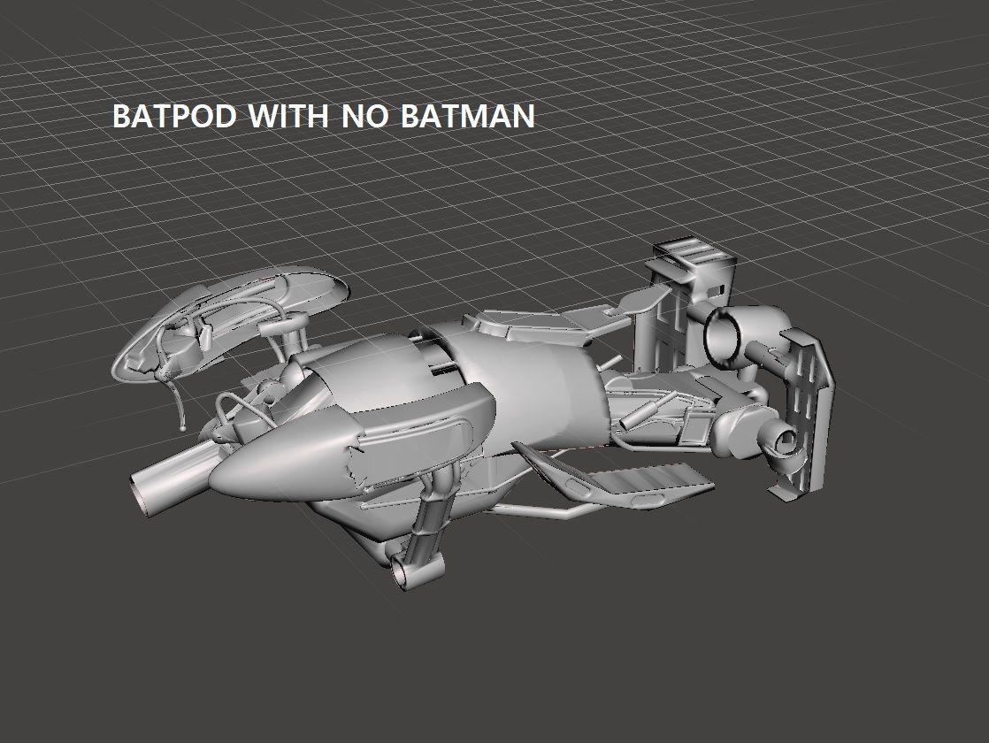 BATMAN ON BATPOD DARK KNIGHT DC MOVIE WITH JOINT 3D print model_4