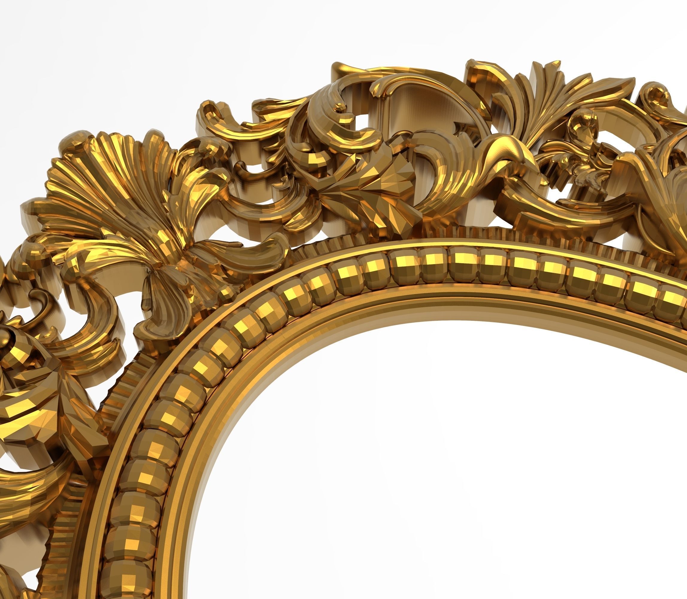 Carved Picture Frame 3D model_5