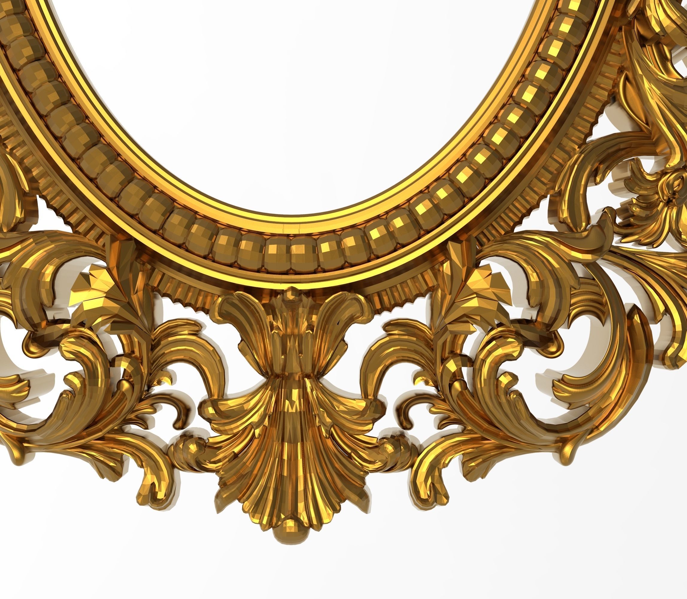 Carved Picture Frame 3D model_3
