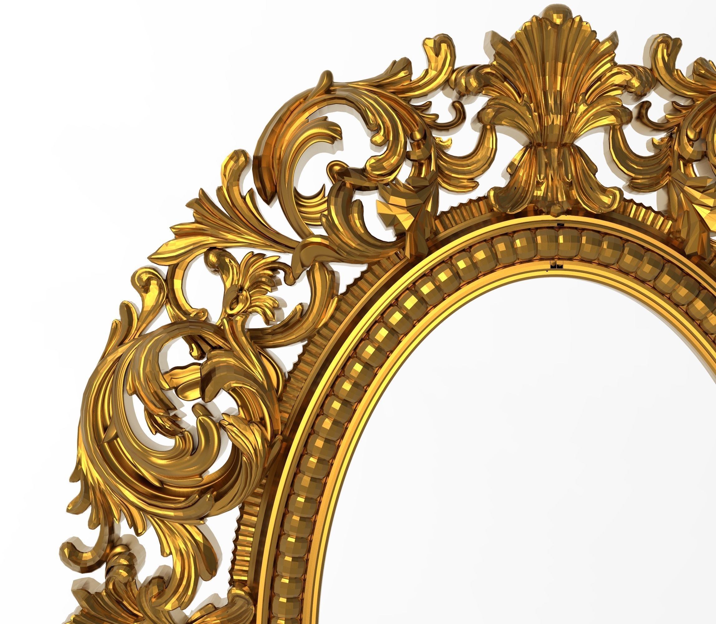 Carved Picture Frame 3D model_1
