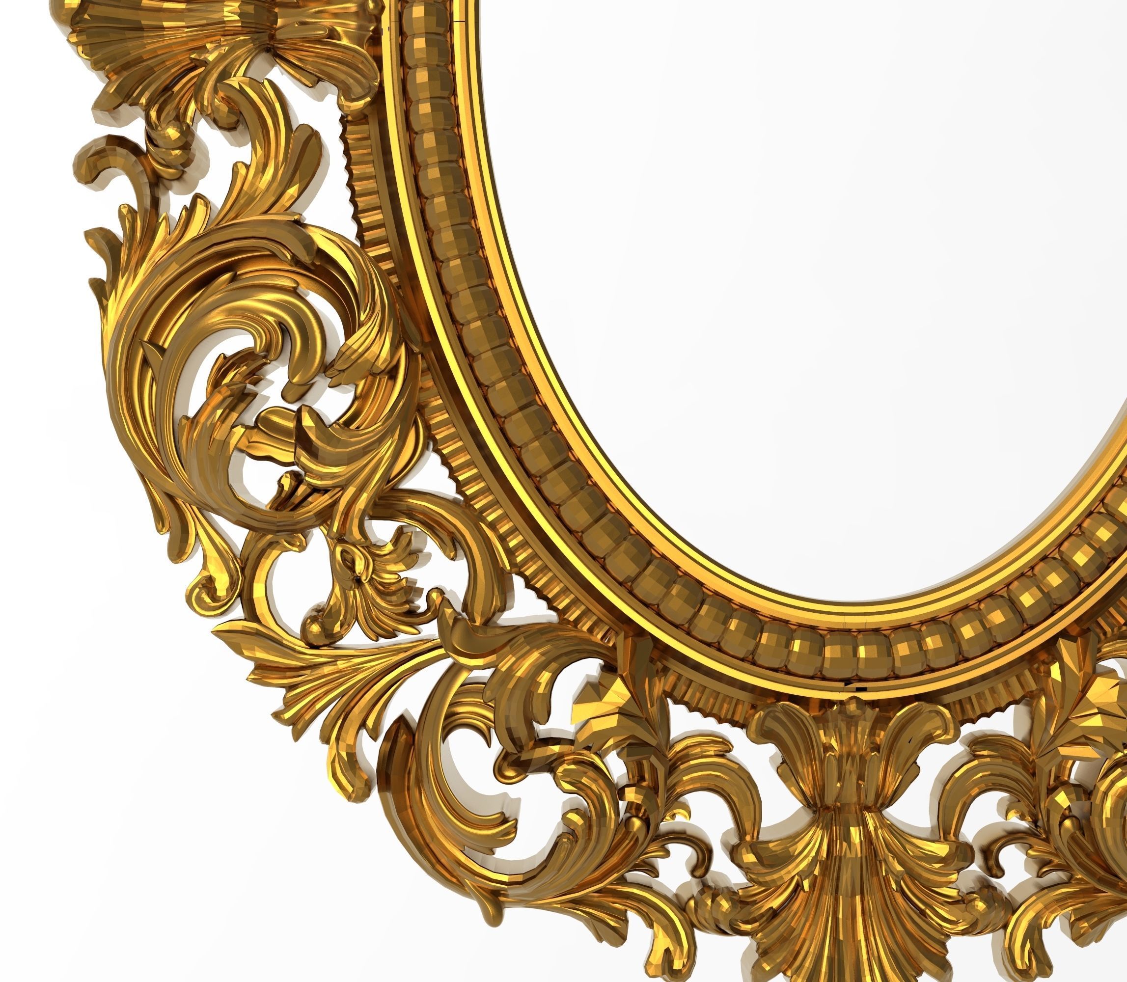 Carved Picture Frame 3D model_2