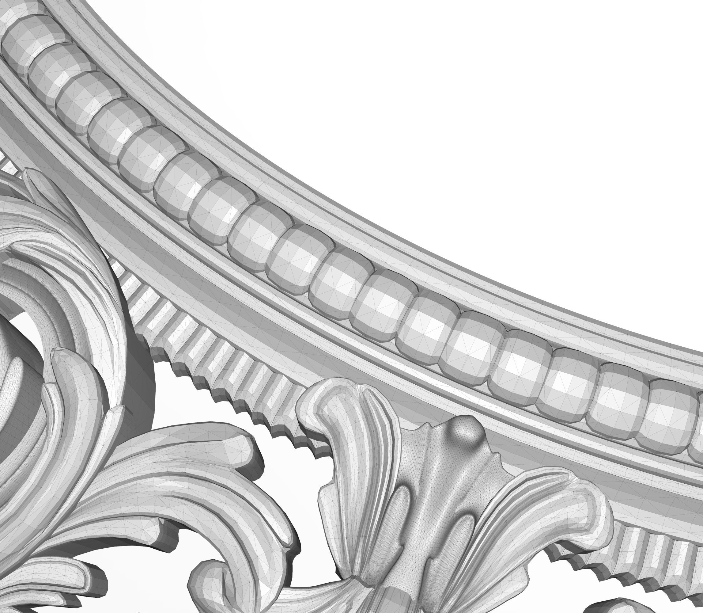 Carved Picture Frame 3D model_7