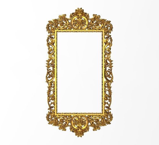Carved Picture Frame 3D model