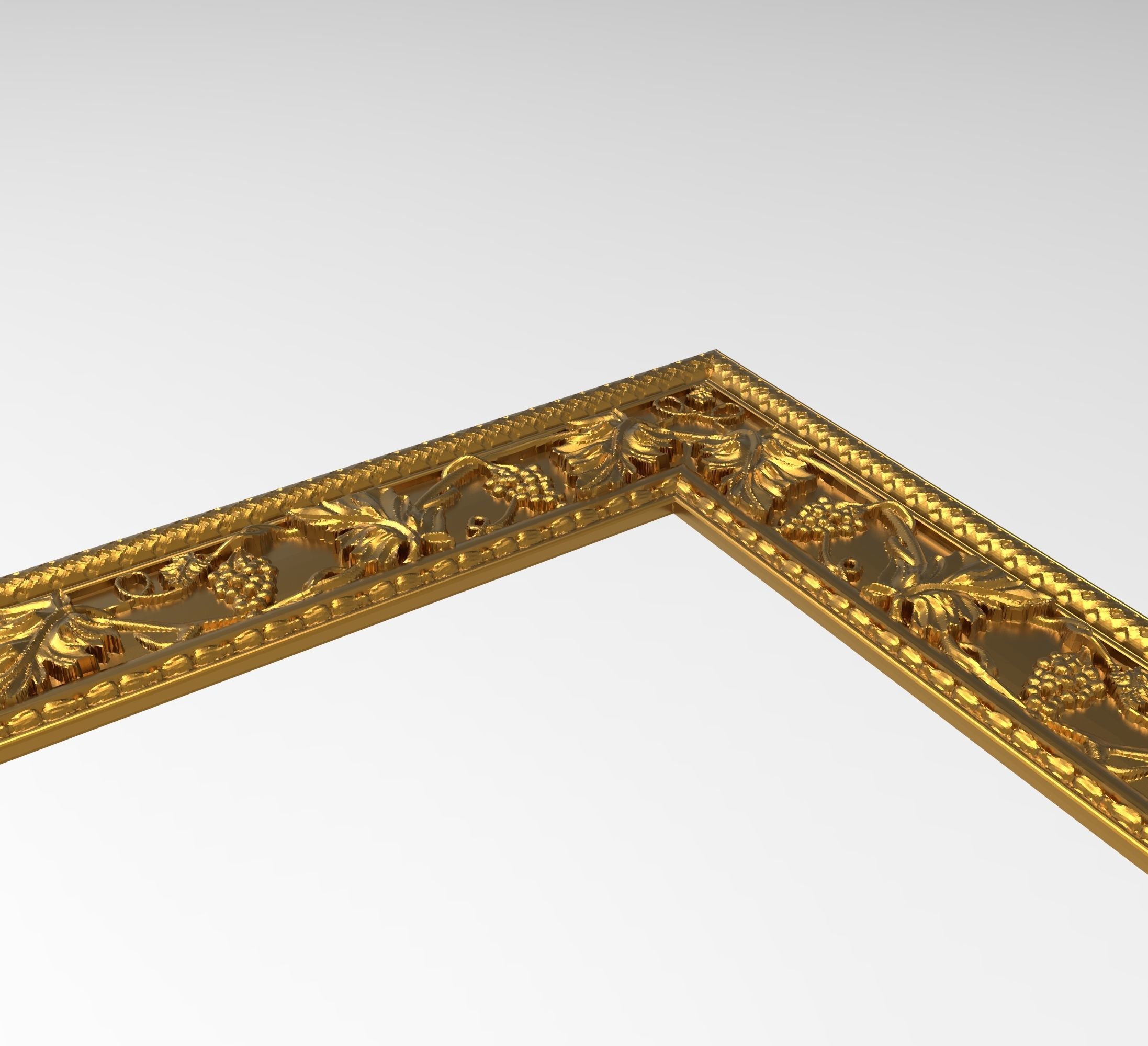 Carved Picture Frame 3D model_2