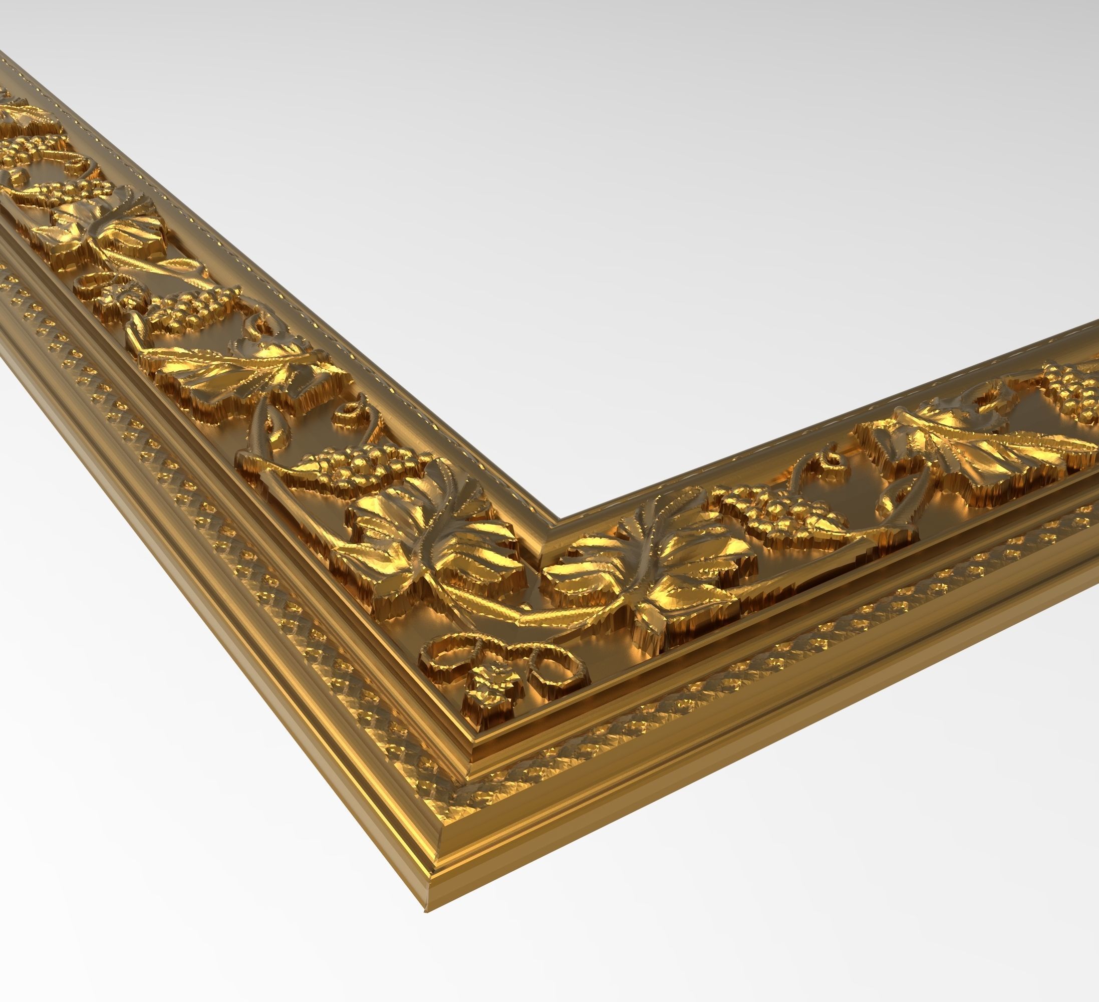 Carved Picture Frame 3D model_4