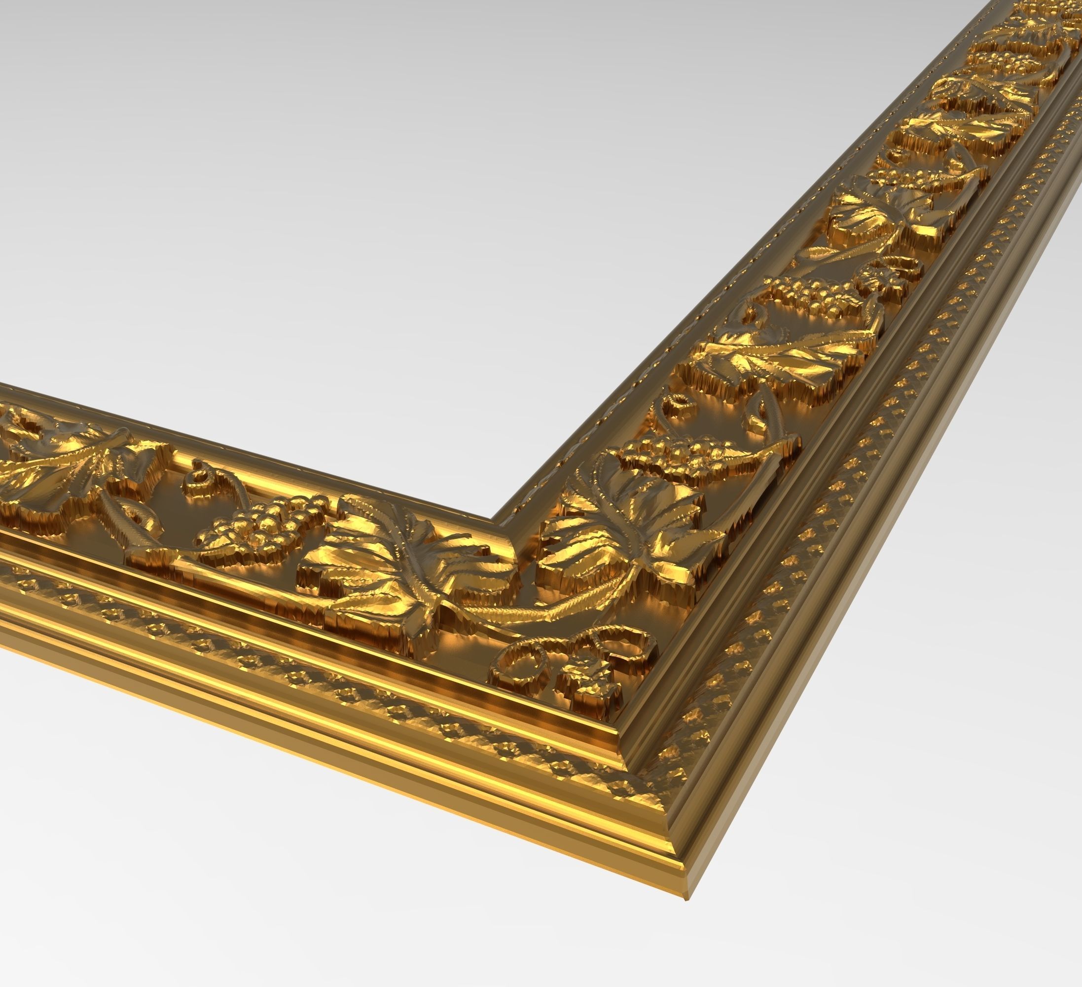 Carved Picture Frame 3D model_5