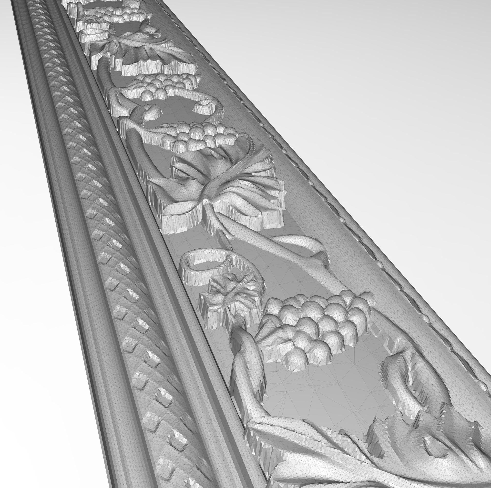 Carved Picture Frame 3D model_7