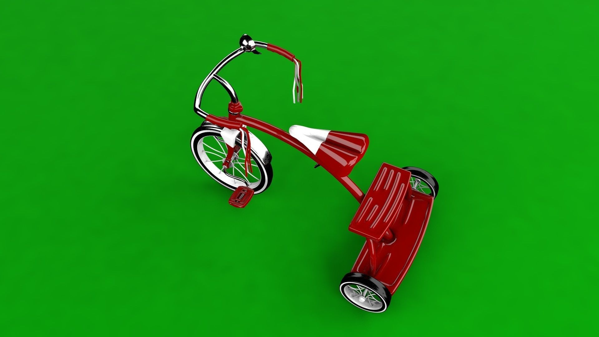 Kids Tricycle 3D model_2