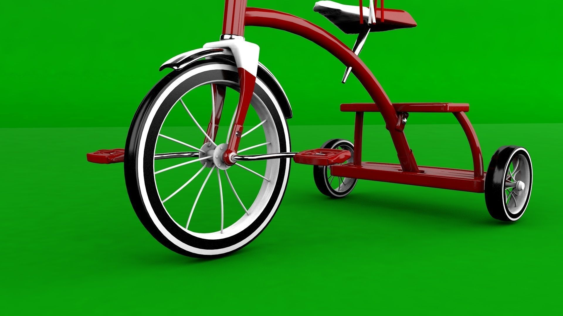Kids Tricycle 3D model_4