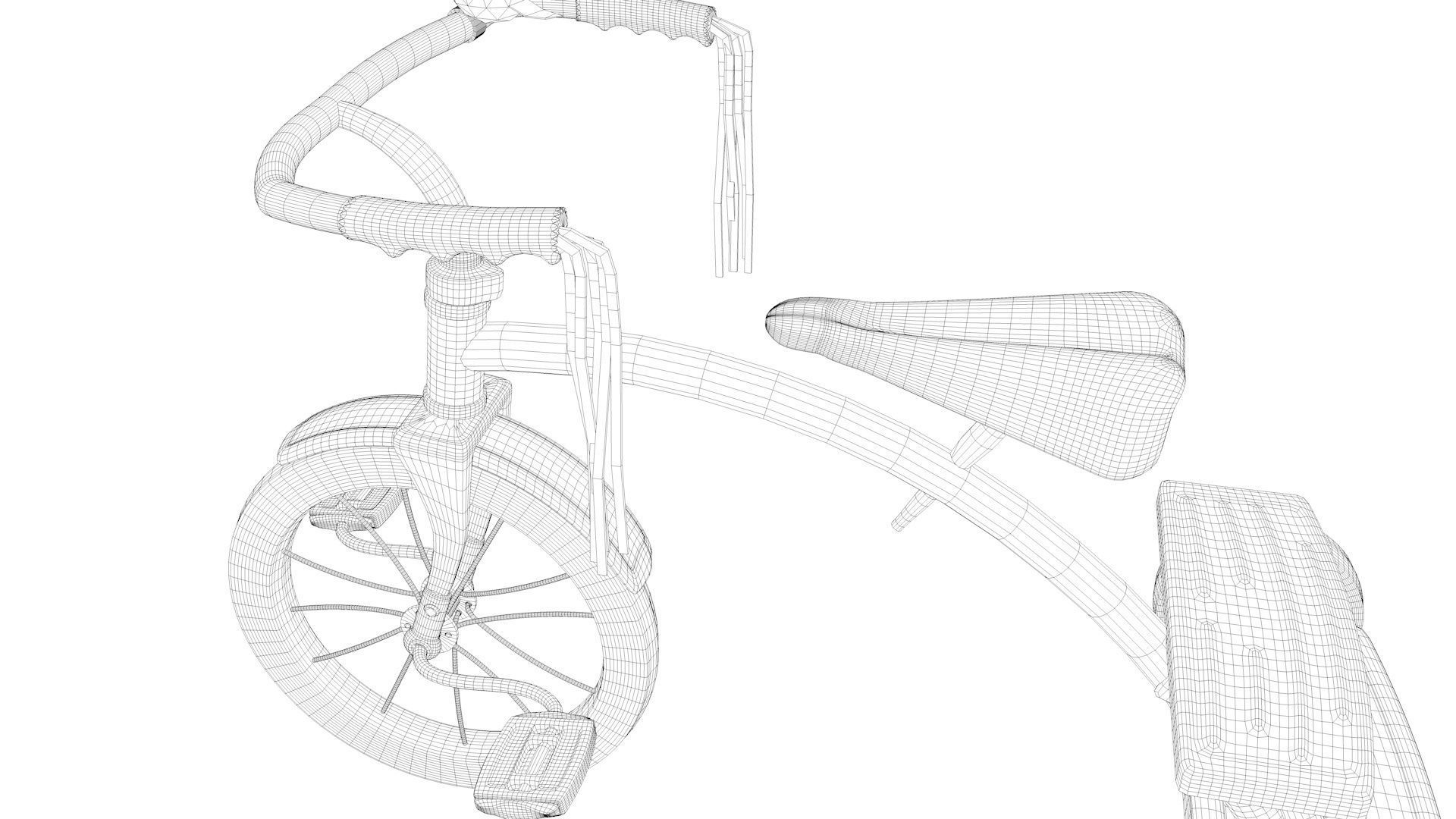 Kids Tricycle 3D model_10