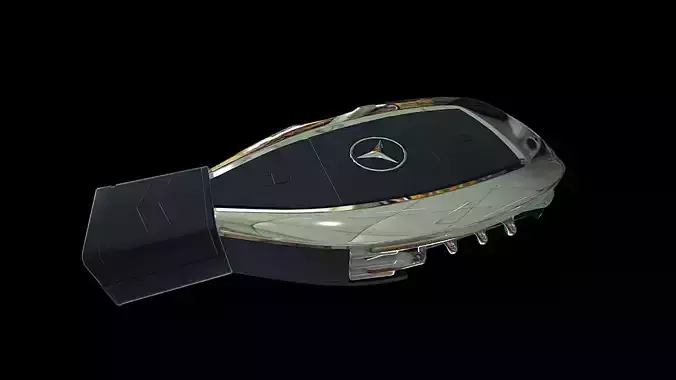 Mercedes keyring 3D model 3D model
