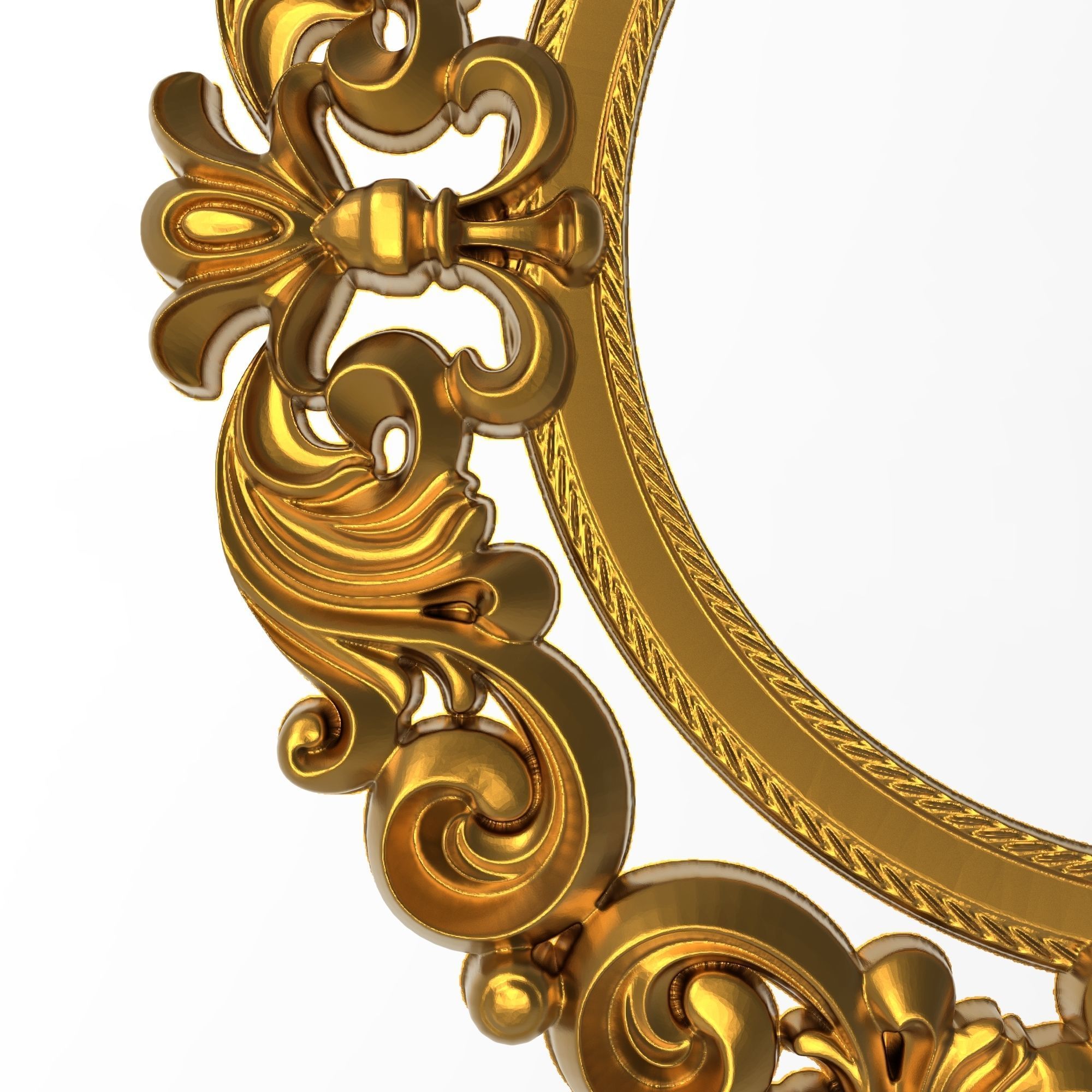 Carved Picture Frame 3D model_2