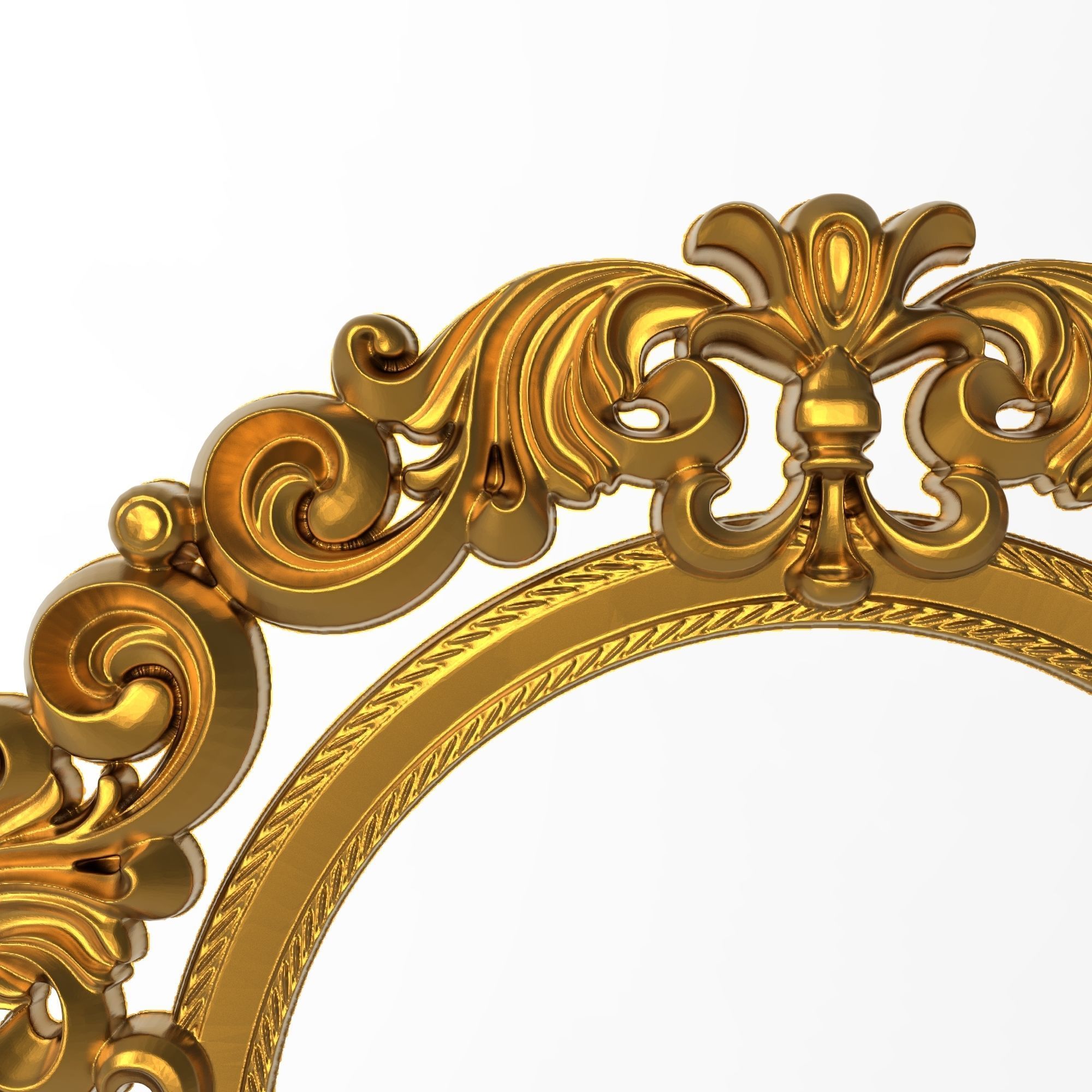 Carved Picture Frame 3D model_1